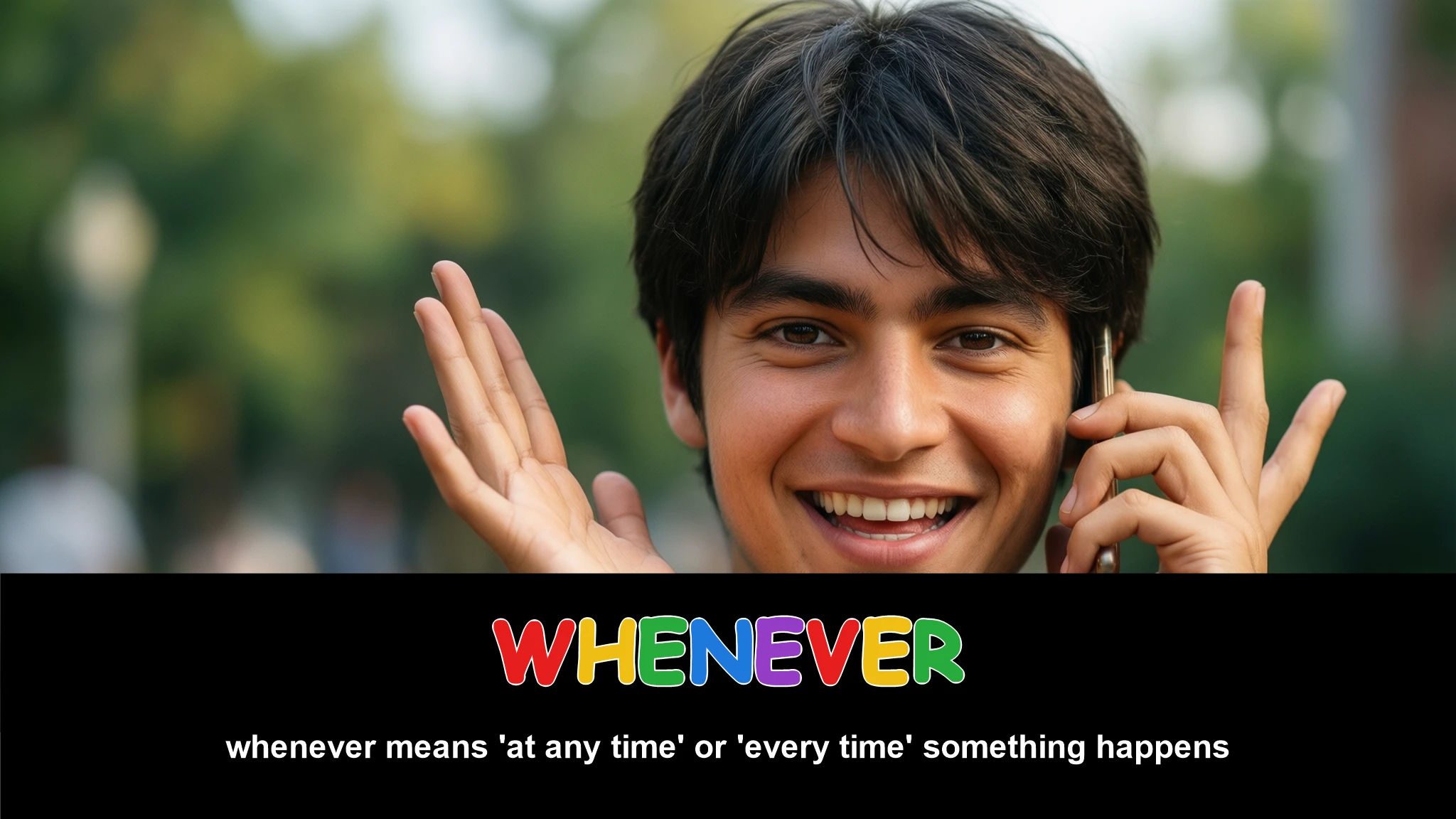 English Illustration for whenever